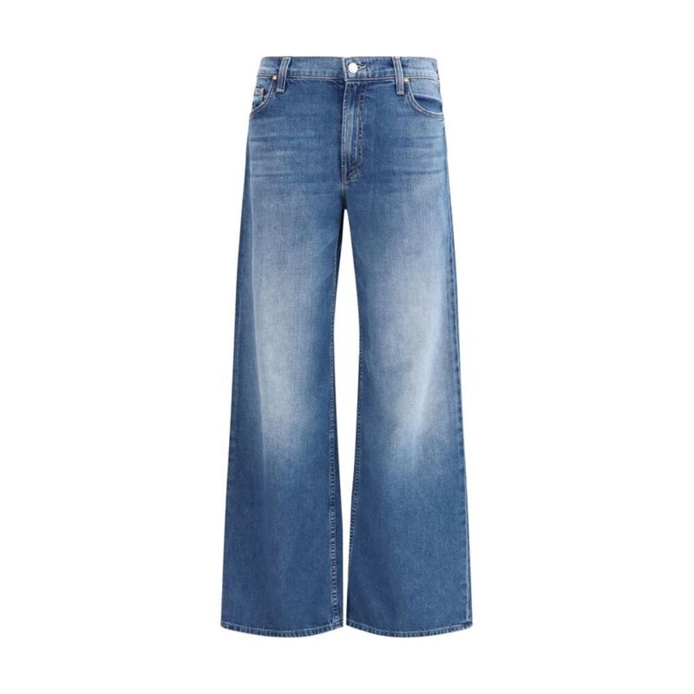 Mother Denim Blue Cotton Flared Women's Jeans